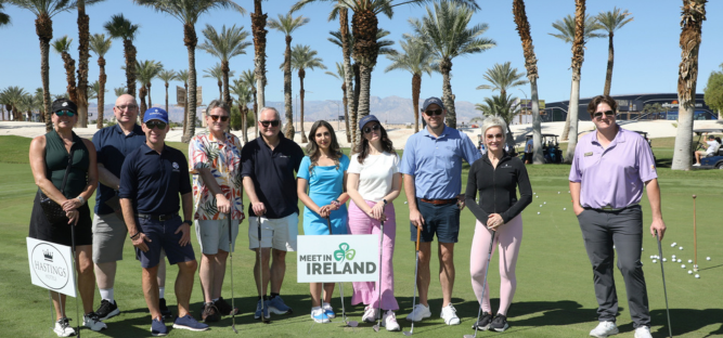 Meet in Ireland stand at golf event