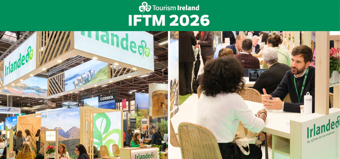 Images of meetings taking place in Ireland stand for IFTM 2025