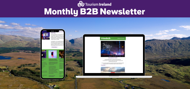 Smartphone and laptop displaying snippet from newsletter