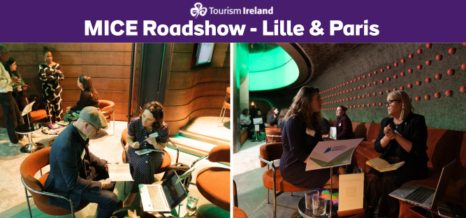 Business meetings taking place at France MICE Roadshow 2025