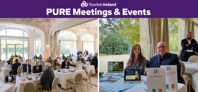 Image of Meet in Ireland table alongside other tables at PURE.
