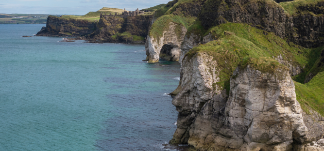 White Rocks and Dunluce castle