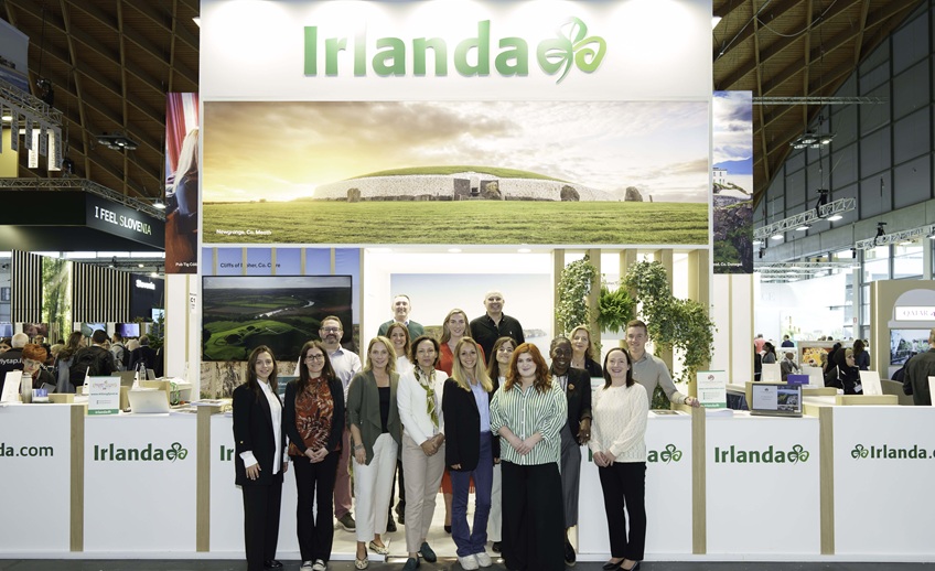 Tourism Ireland stand at show in Rimini.