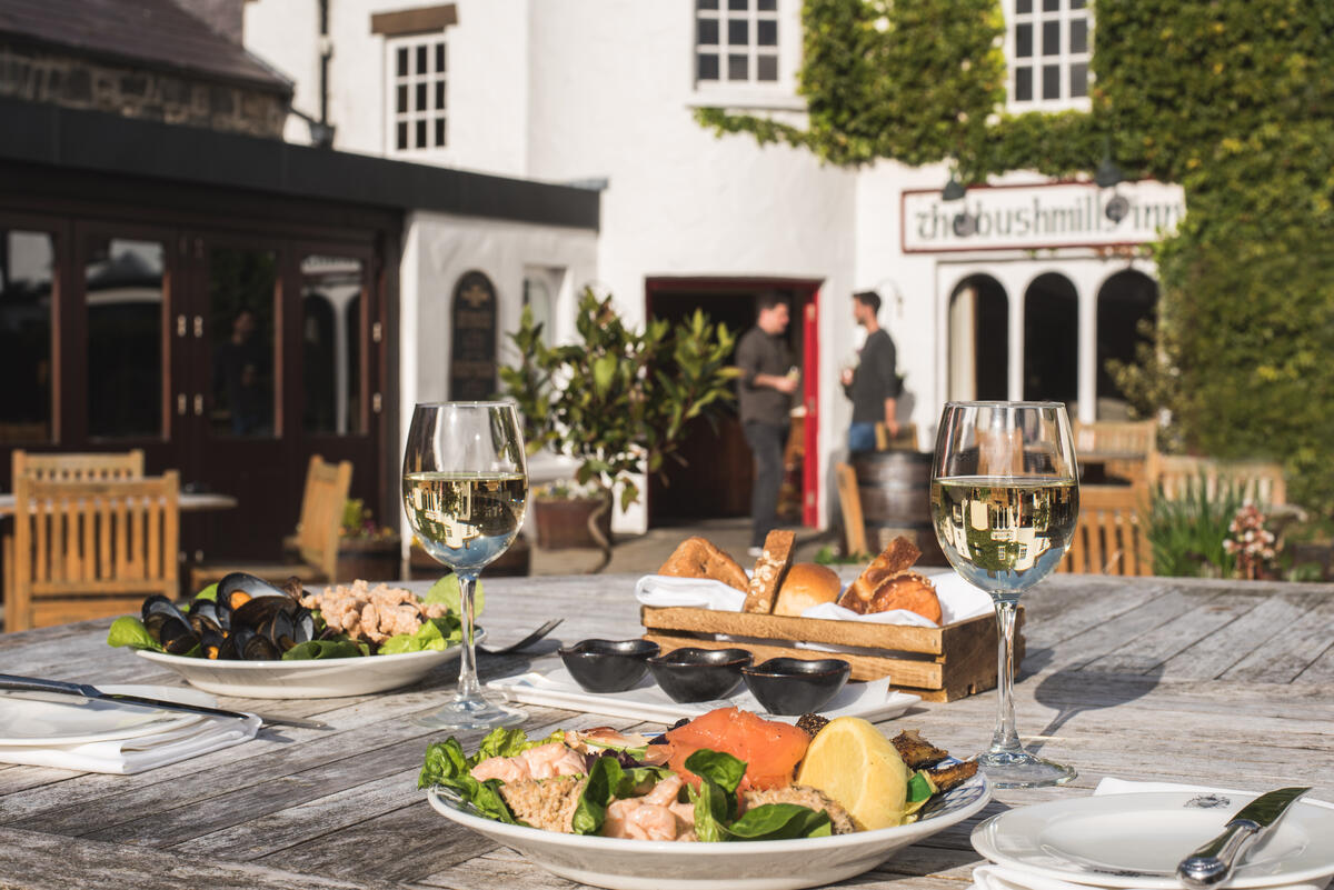 Bushmills Inn, Bushmills, Co. Antrim - outdoor dining