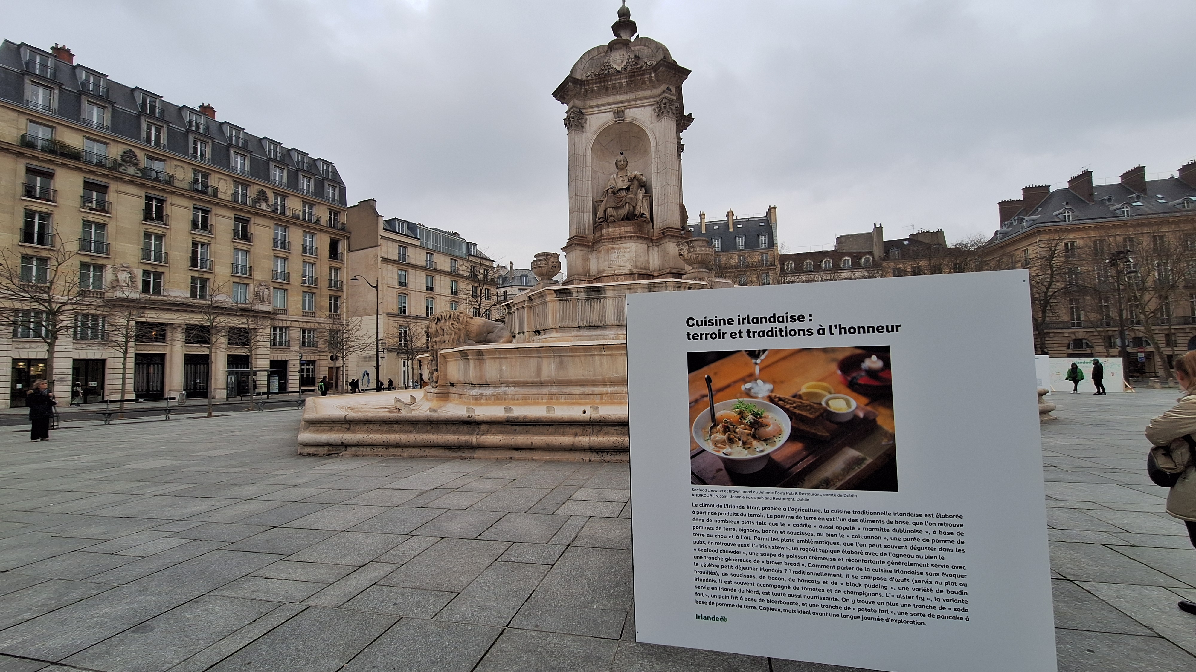 Photo cube about Irish cuisine in Paris
