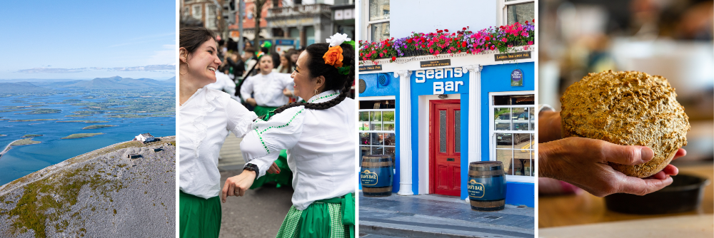 A collage of images taken in Ireland