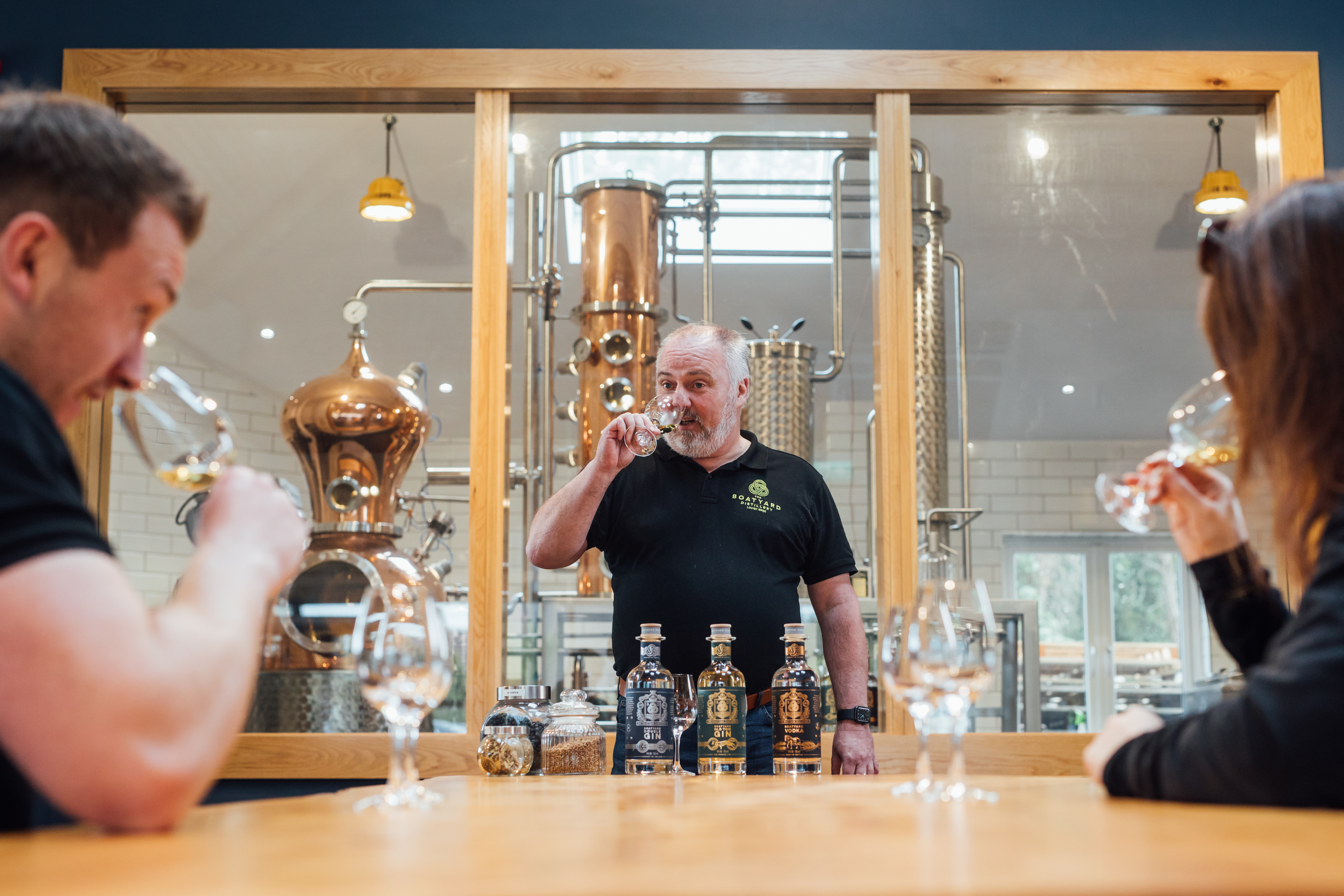 Boatyard Distillery Tasting Tour Image of Boatyard Distillery Tasting Tour