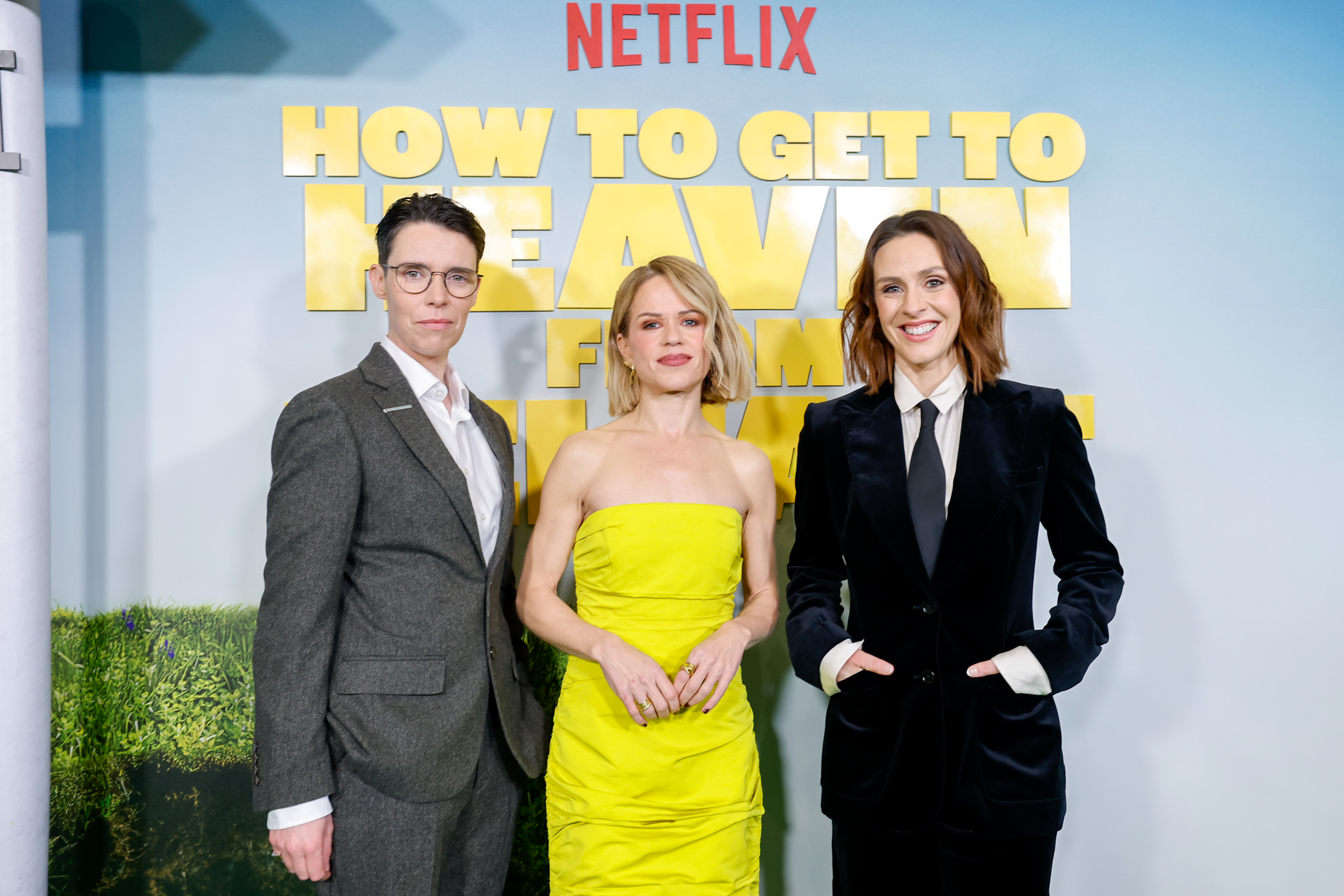 Caoilfhionn Dunne, Sinead Keenan, Roisin Gallagher_How To Get To Heaven from Belfast Premiere_P1_3961