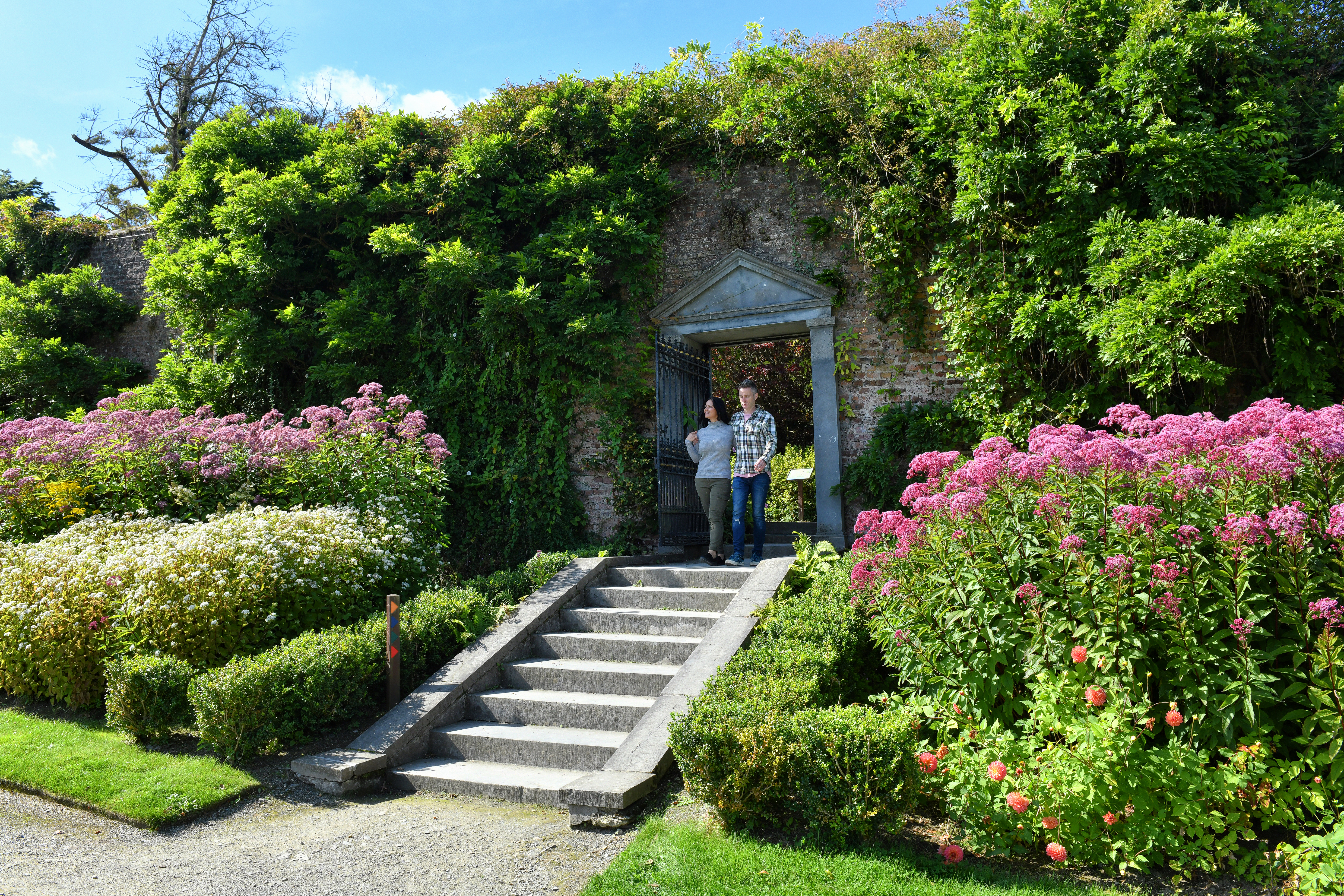 Couple exploring Mount Congreve Gardens Image of Couple exploring Mount Congreve Gardens