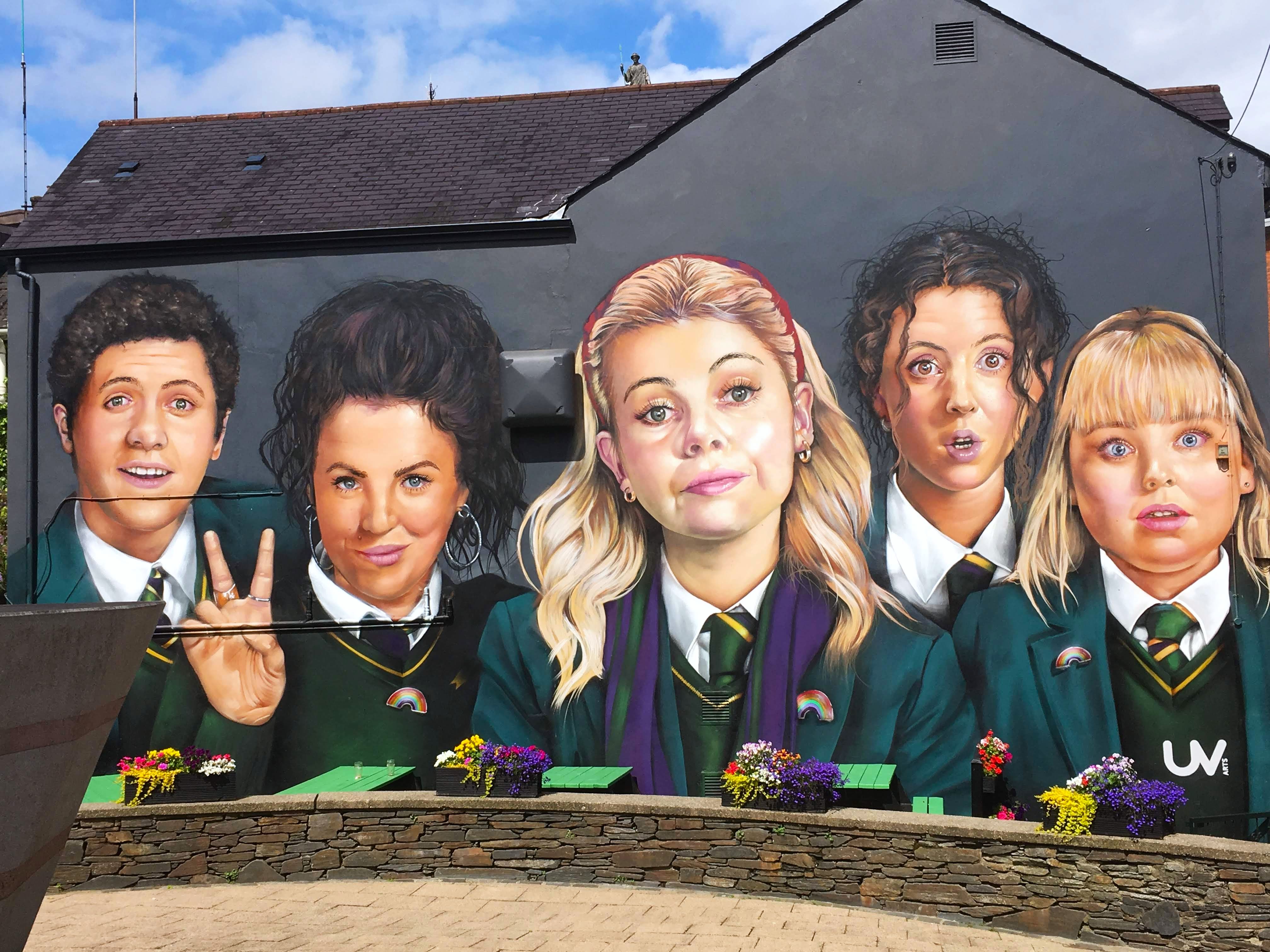 imageof Derry Girls Mural, Derry~Londonderry