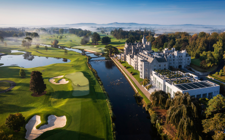 Destktop Lead Adare Manor 9 Aerial, Adare, Co Limerick_TI72OLI Adare Manor Hotel und Golfplatz aus der Vogelperspektive