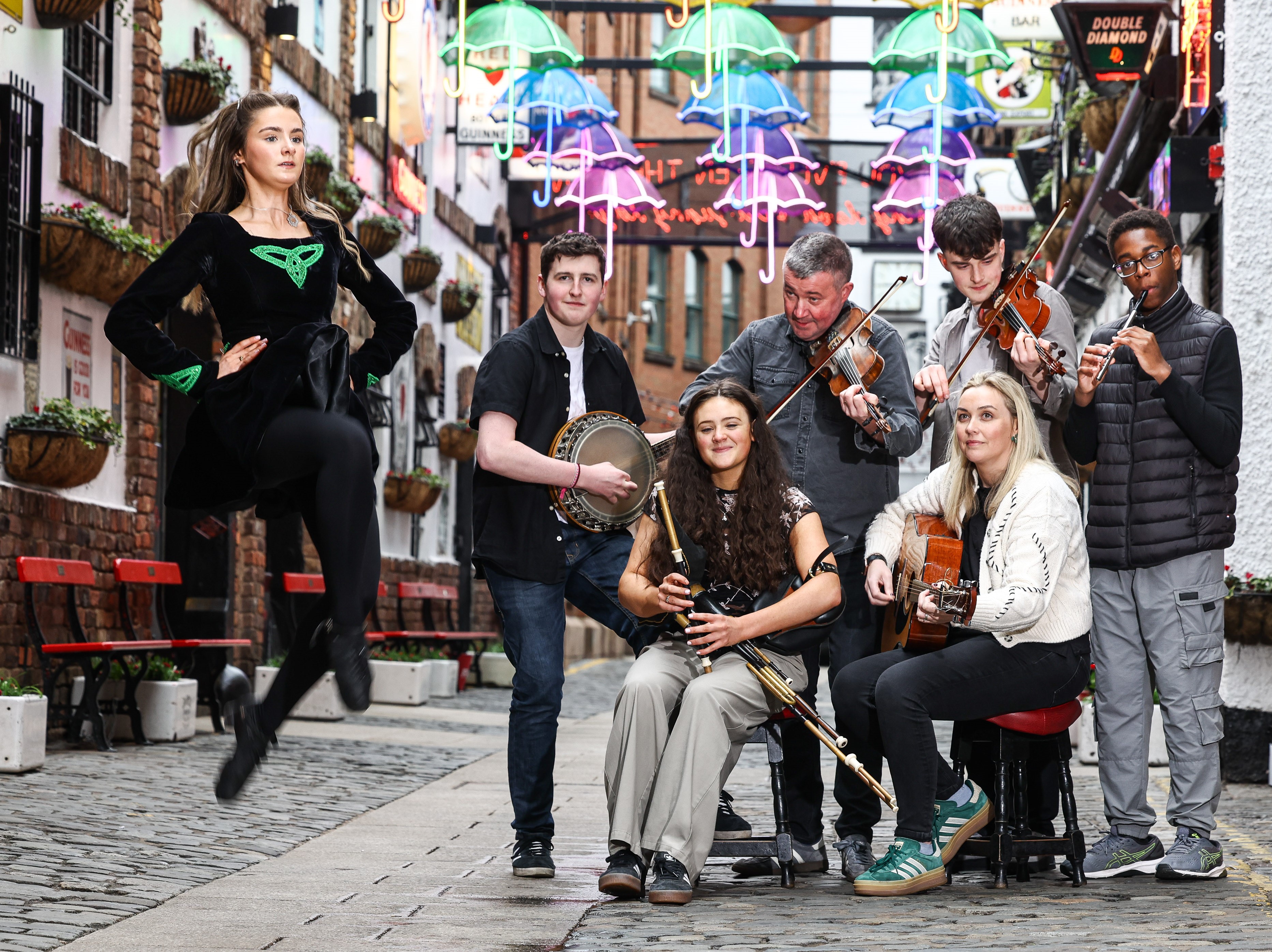 Fleadh Cheoil na hÉireann 2026 celebrated at Commercial Court Belfast, Co. Antrim Image of Fleadh Cheoil na hÉireann 2026 celebrated at Commercial Court Belfast, Co. Antrim