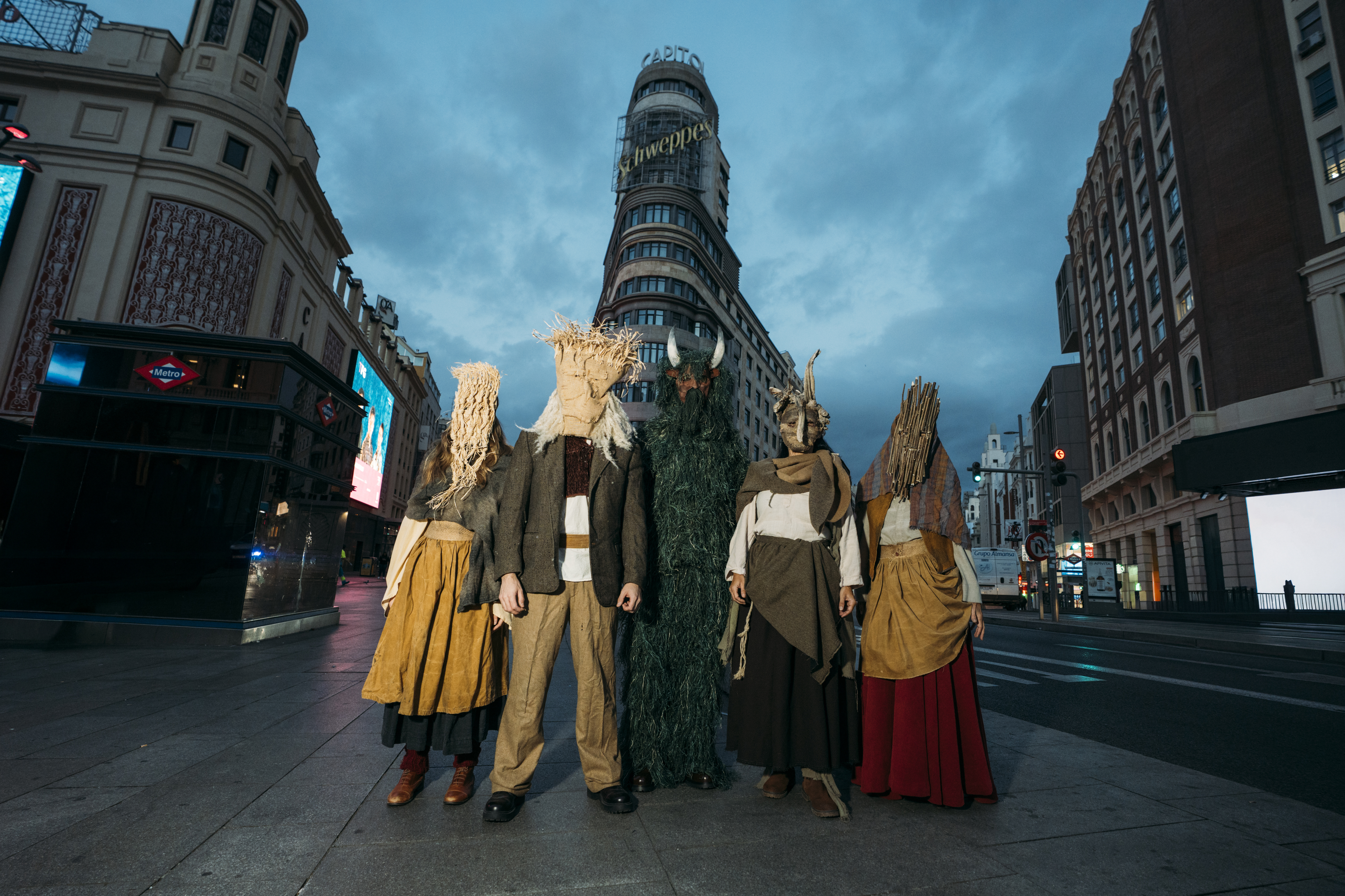 Imagen de 5 personajes de la mitología irandesa 