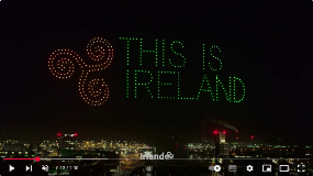 Happy St Patrick's Day Drone display