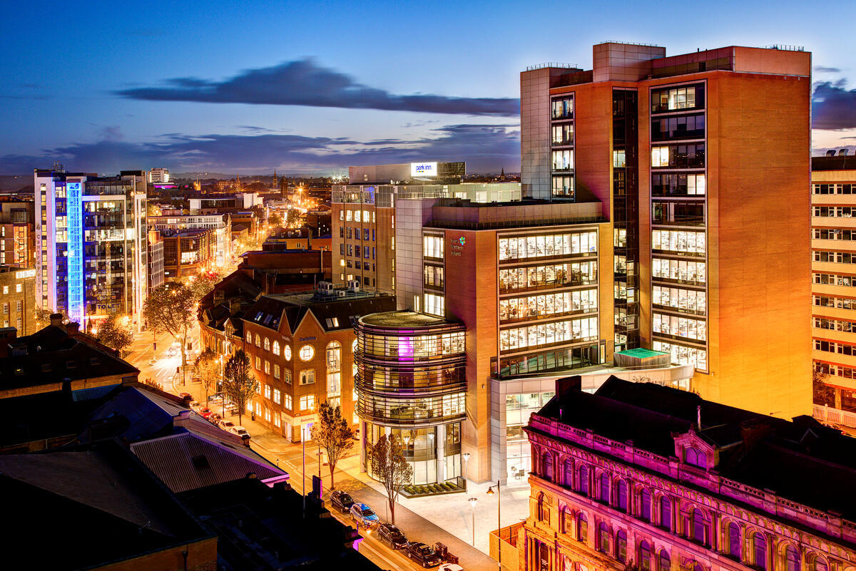 Hotels Irish city skyline