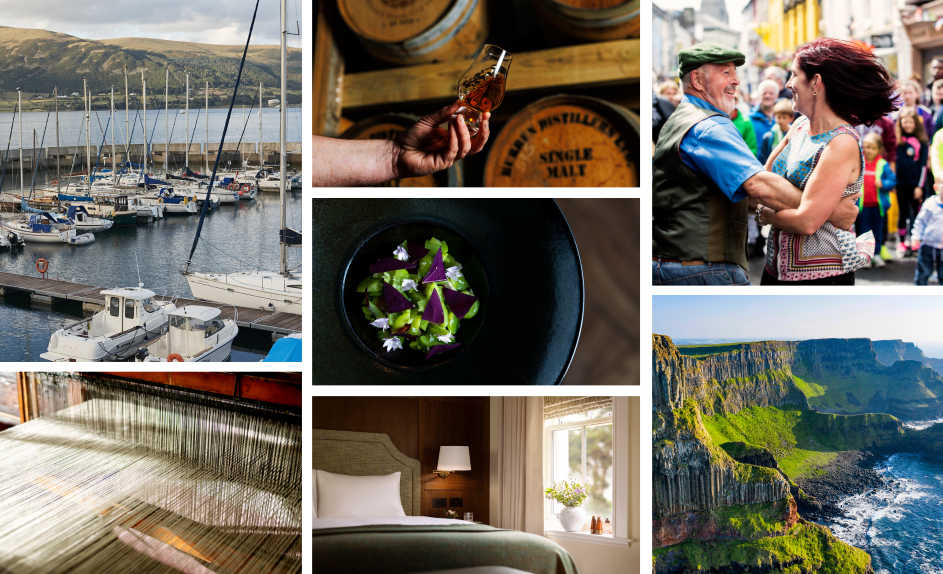 A collage of images relating to new Irish Tourism experiences