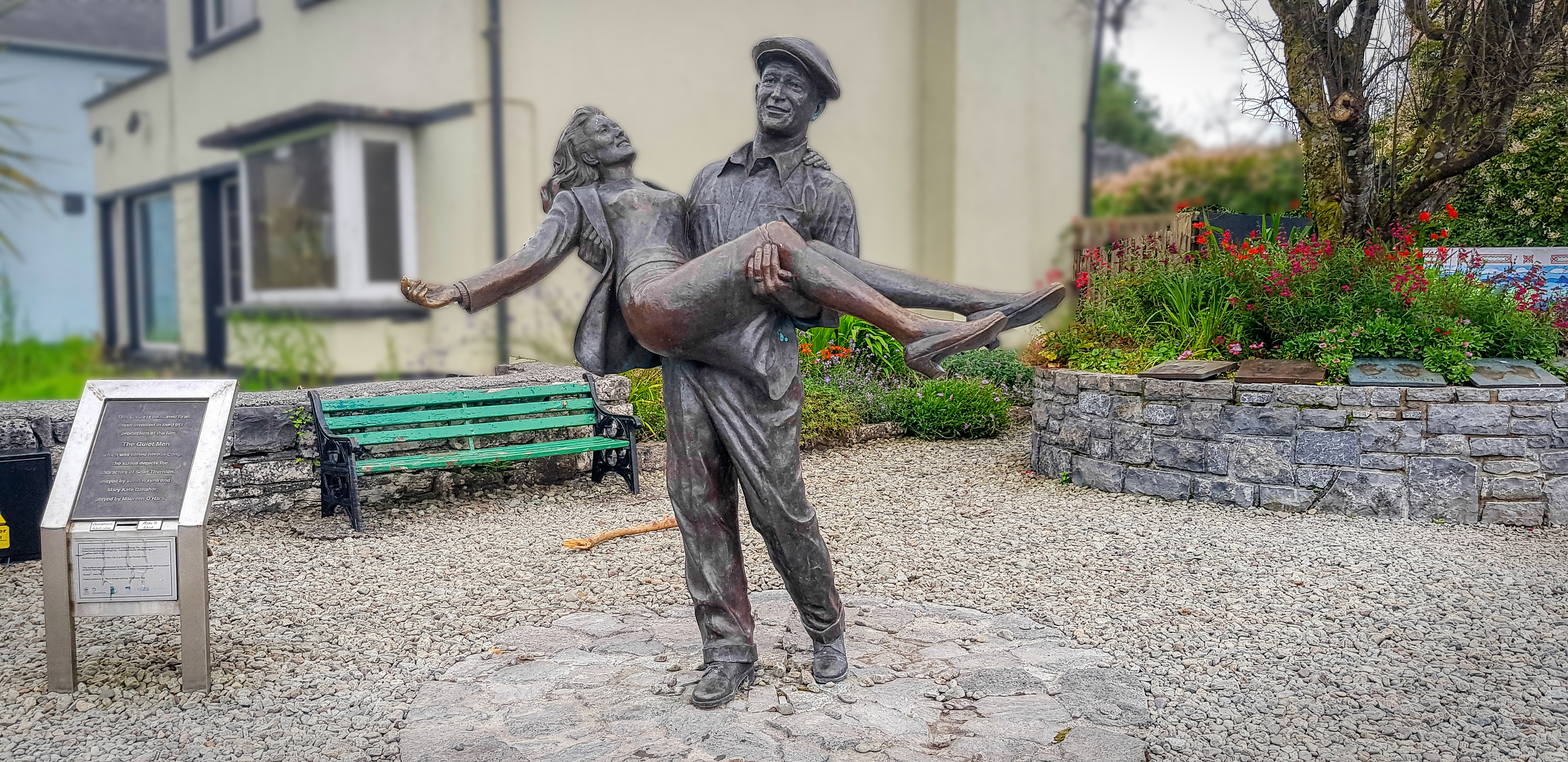 Image of John Wayne & Maureen O'Hara, Cong, Co Mayo