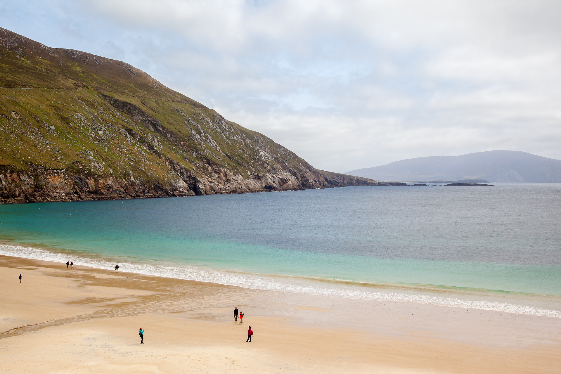 La plage de Keem, l'île d'Achill, comté de Mayo