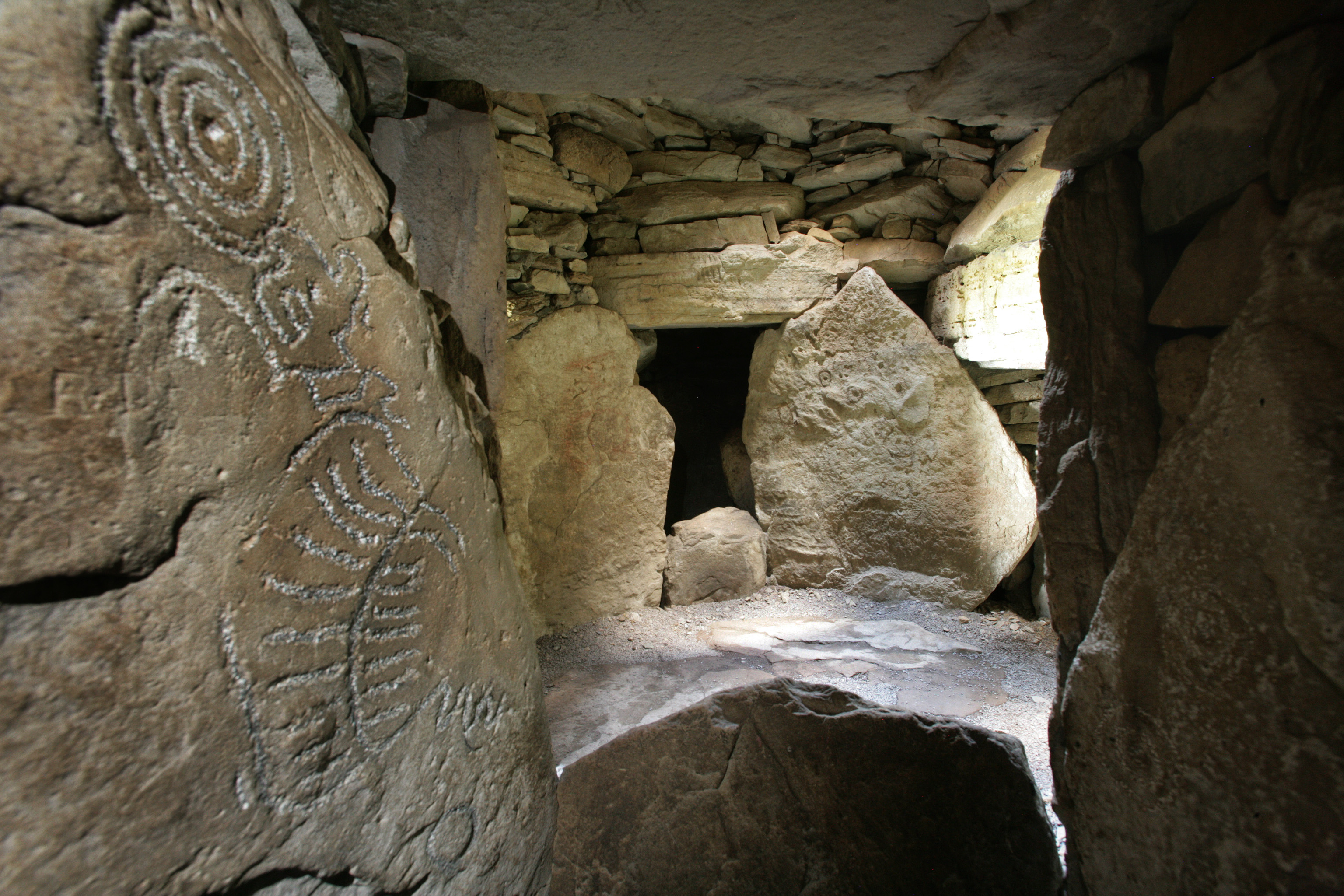Image of Entry way to Loughcrew Passage Tomb