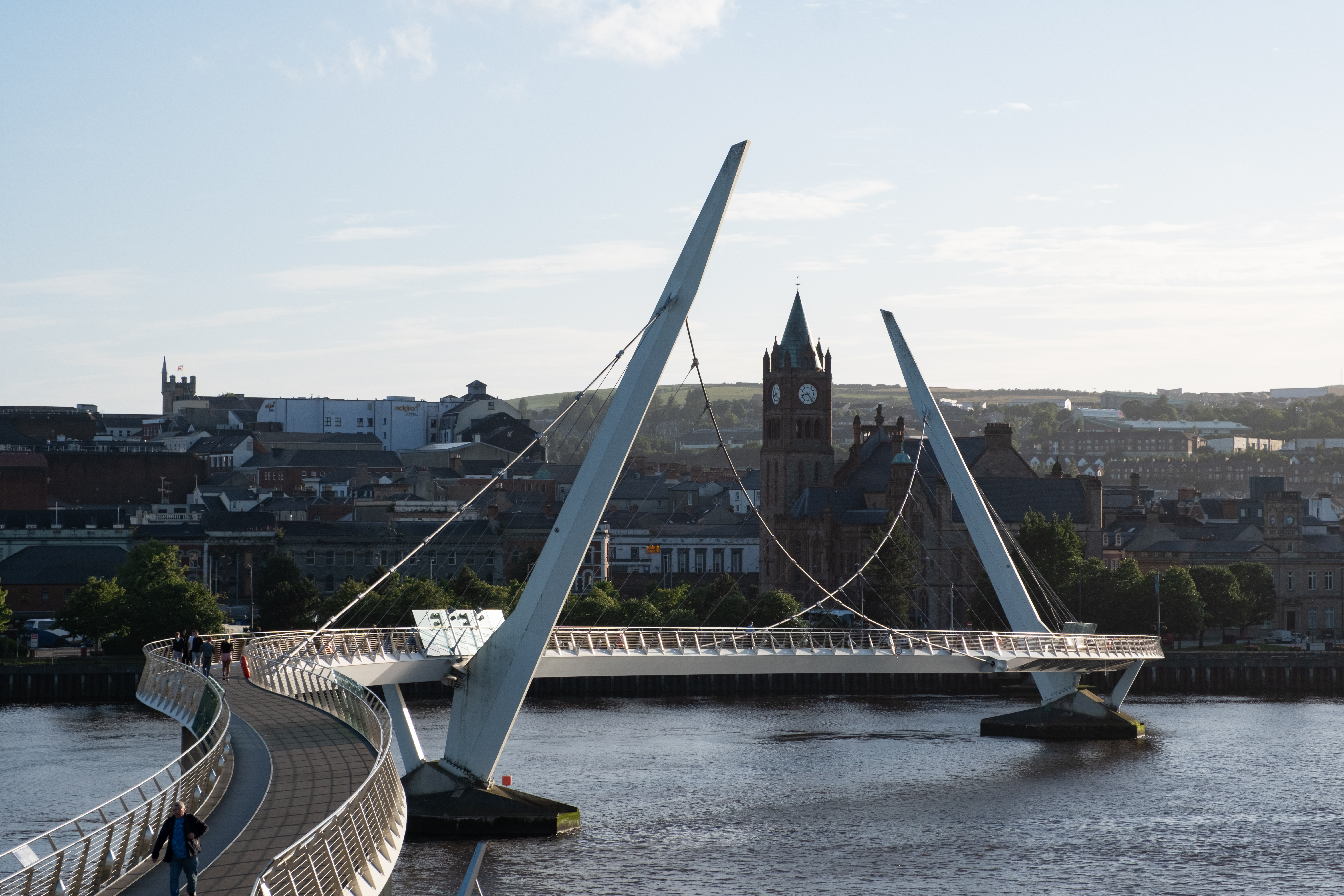 Peace Bridge Derry~Londonderry Image of Peace Bridge Derry~Londonderry
