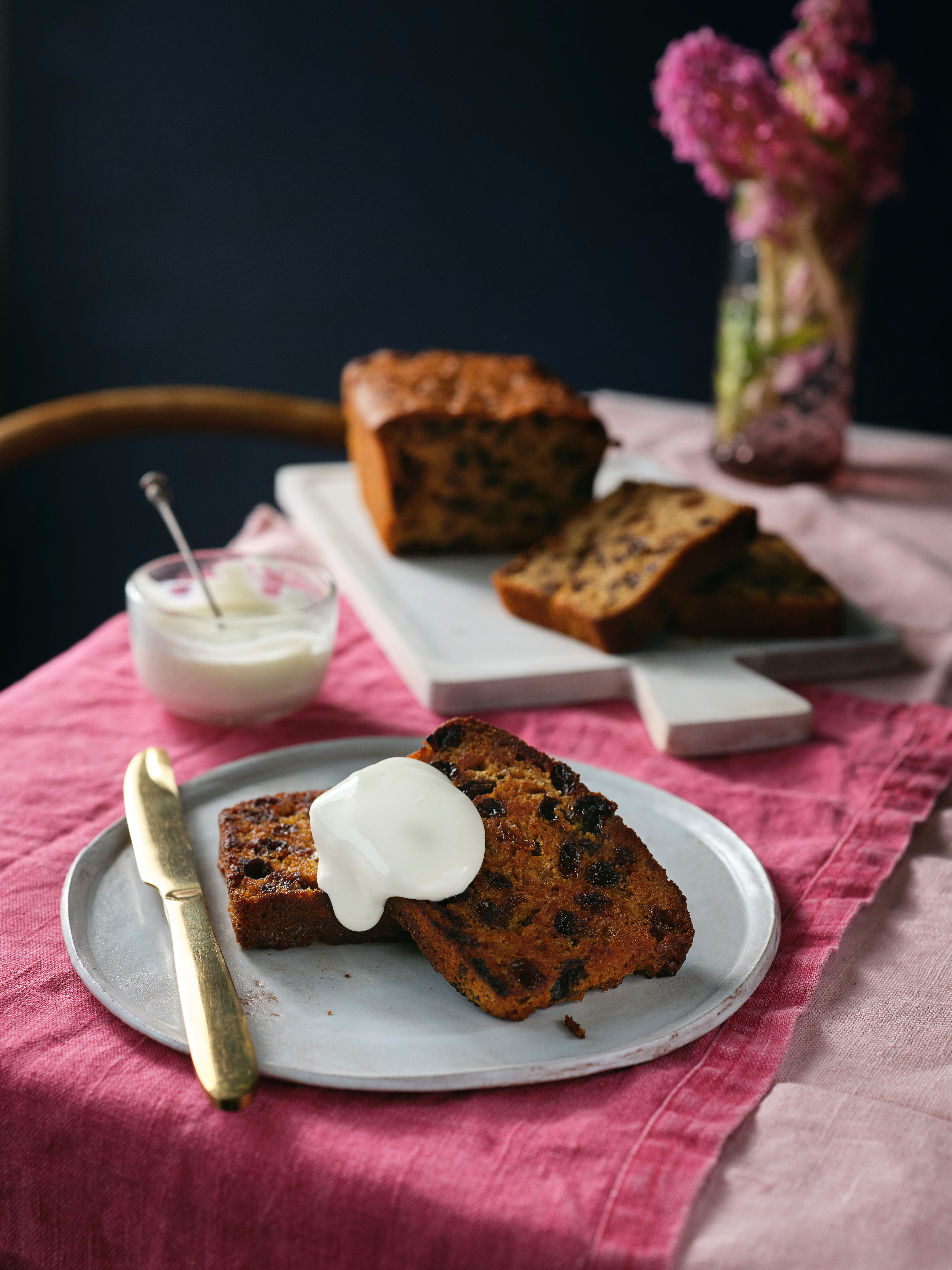Brack auf einem Tisch präsentiert