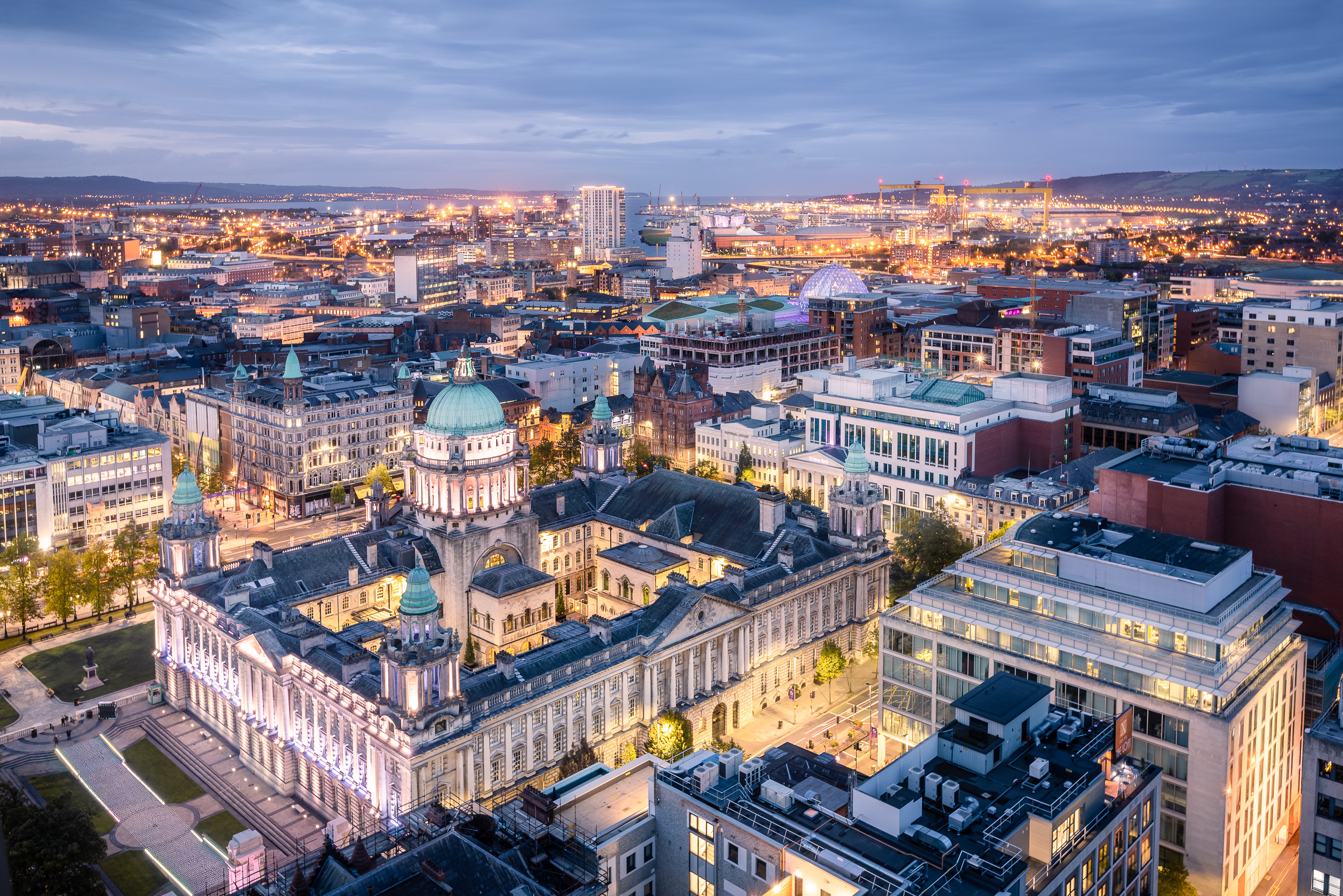 belfast-city-centre---skyline-co-antrim belfast city centre skyline co antrim