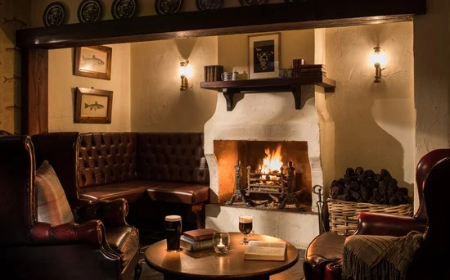 Bushmills Inn, Bushmills, Co. Antrim fireside