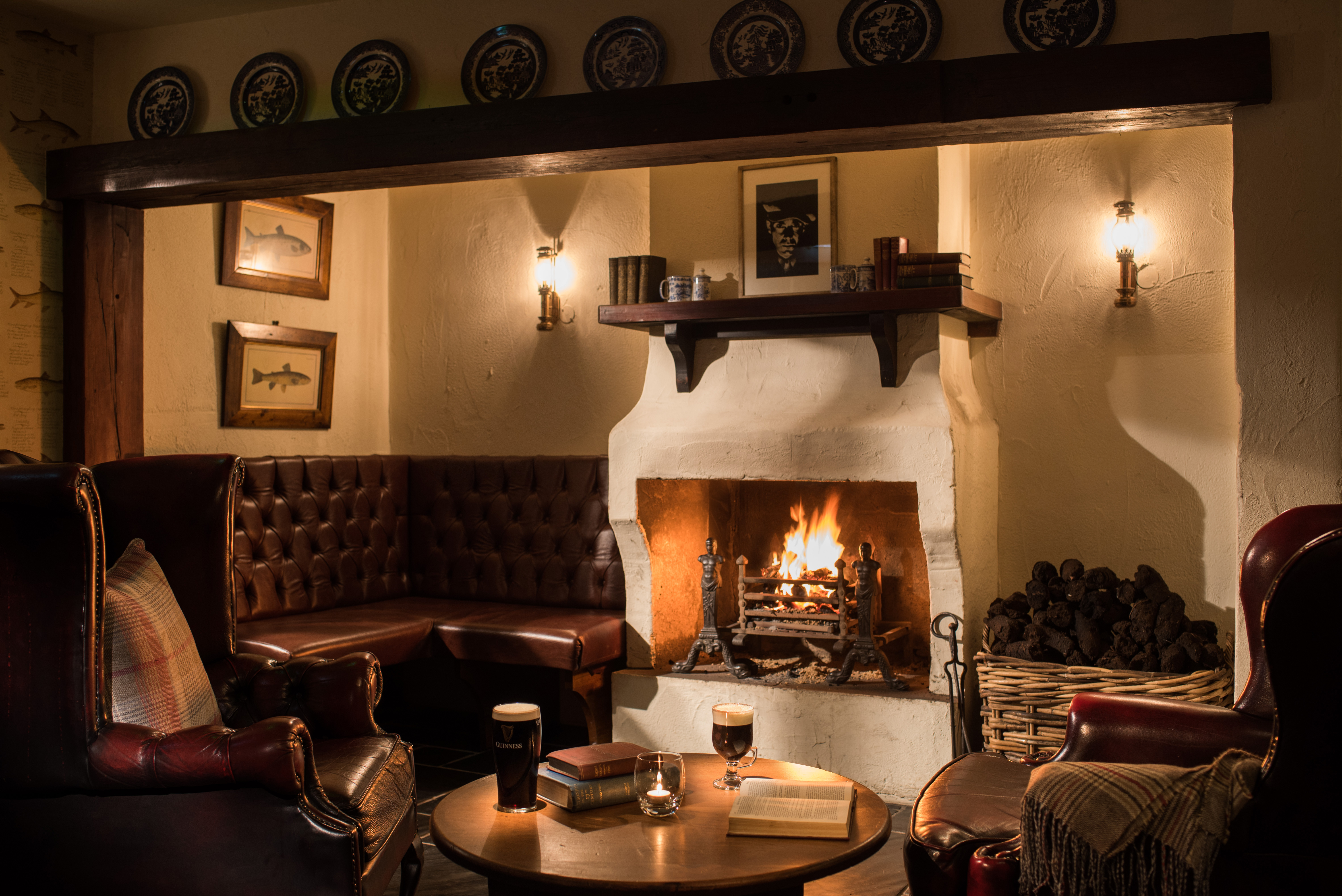 Bushmills Inn, Bushmills, Co. Antrim fireside Bushmills Inn, Bushmills, Co. Antrim fireside