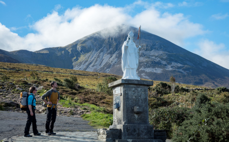 st patrick statue croagh patrick co mayo