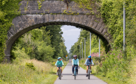 Cycling Old rail trail greenway